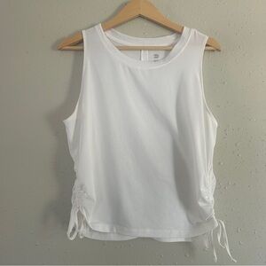 🦋 All in Motion White Workout Top Sleeveless Comfy Athleisure Activewear Neutral
